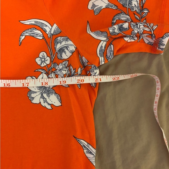Talbots Orange Boxy Short Sleeve Tee - Picture 3 of 7